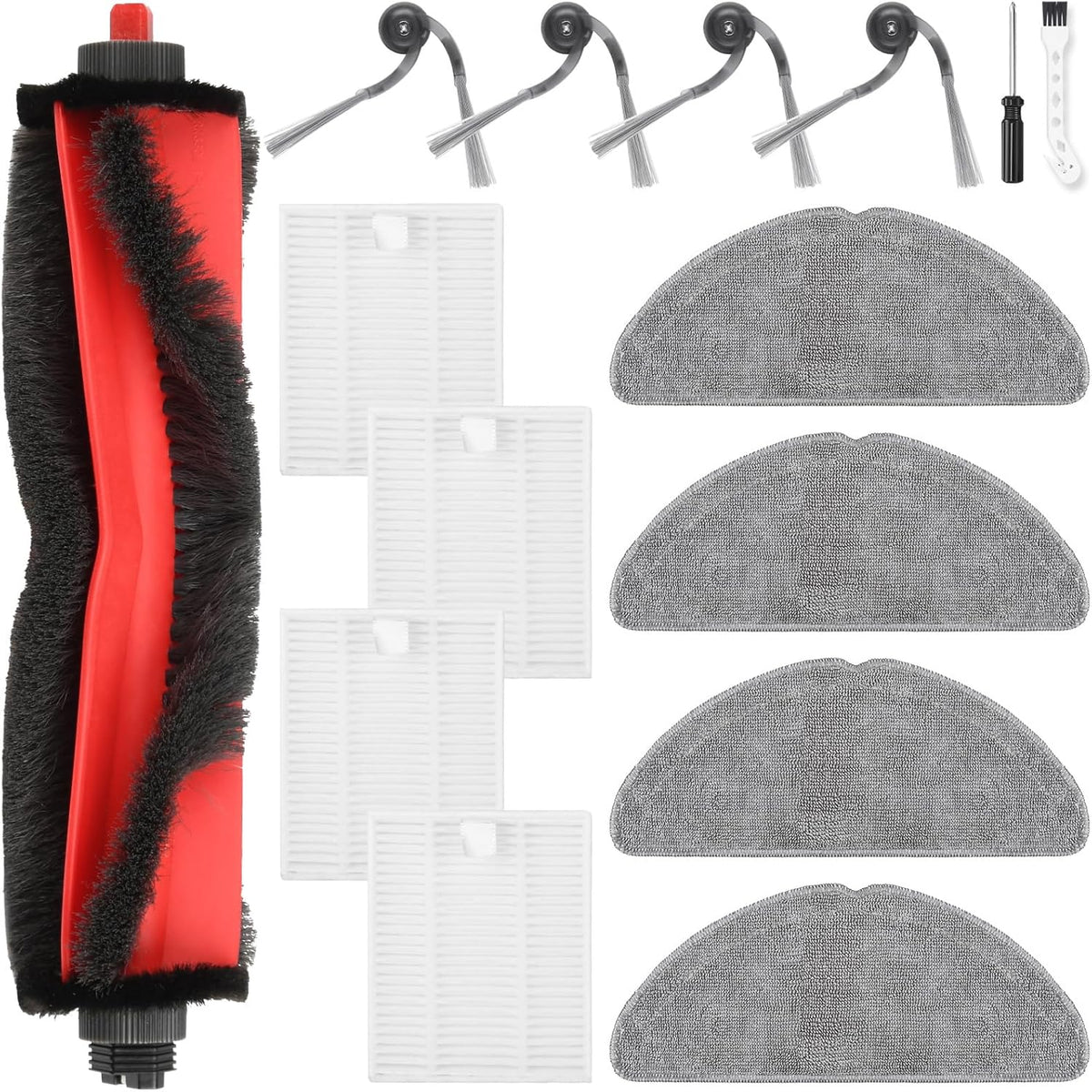 Kit 15 pzas repuesto Q7M5 Roborock cepillo filtro HEPA
