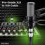 Cable micrófono XLR macho hembra 1pie pack6 estudio grabación negro