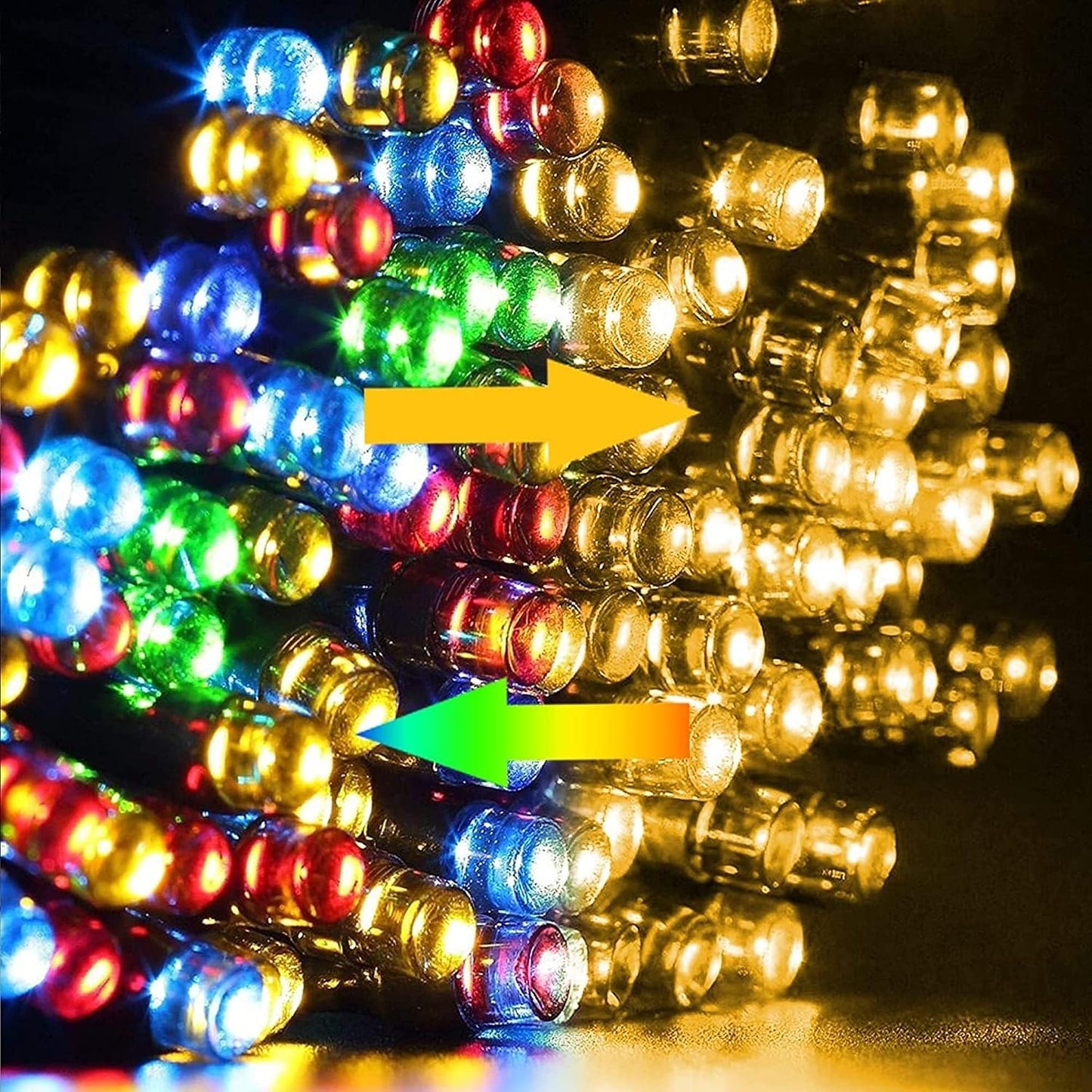 Tira luces LED Navidad 100ft 300 luces 2en1