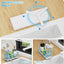 Soporte esponja azul fregadero con soporte cepillos acero