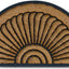 Felpudo semicircular fibra coco 18x30pulg antiderrap