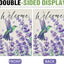 Bandera decorativa primavera verano colibrí lavanda patio