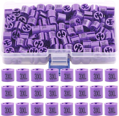 150 Pzas perchas morado para colgar ropa con caja