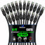 Cable Ethernet Cat6 UTP 8pies pack 20 negro