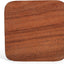 Set 4 Posavasos Acacia con Soporte Hierro Mesa Café