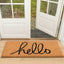 Tapete Bienvenida Fibra Coco Respaldo PVC 24x36pulg
