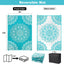 Alfombra impermeable exterior 9x12ft paja plástica para
