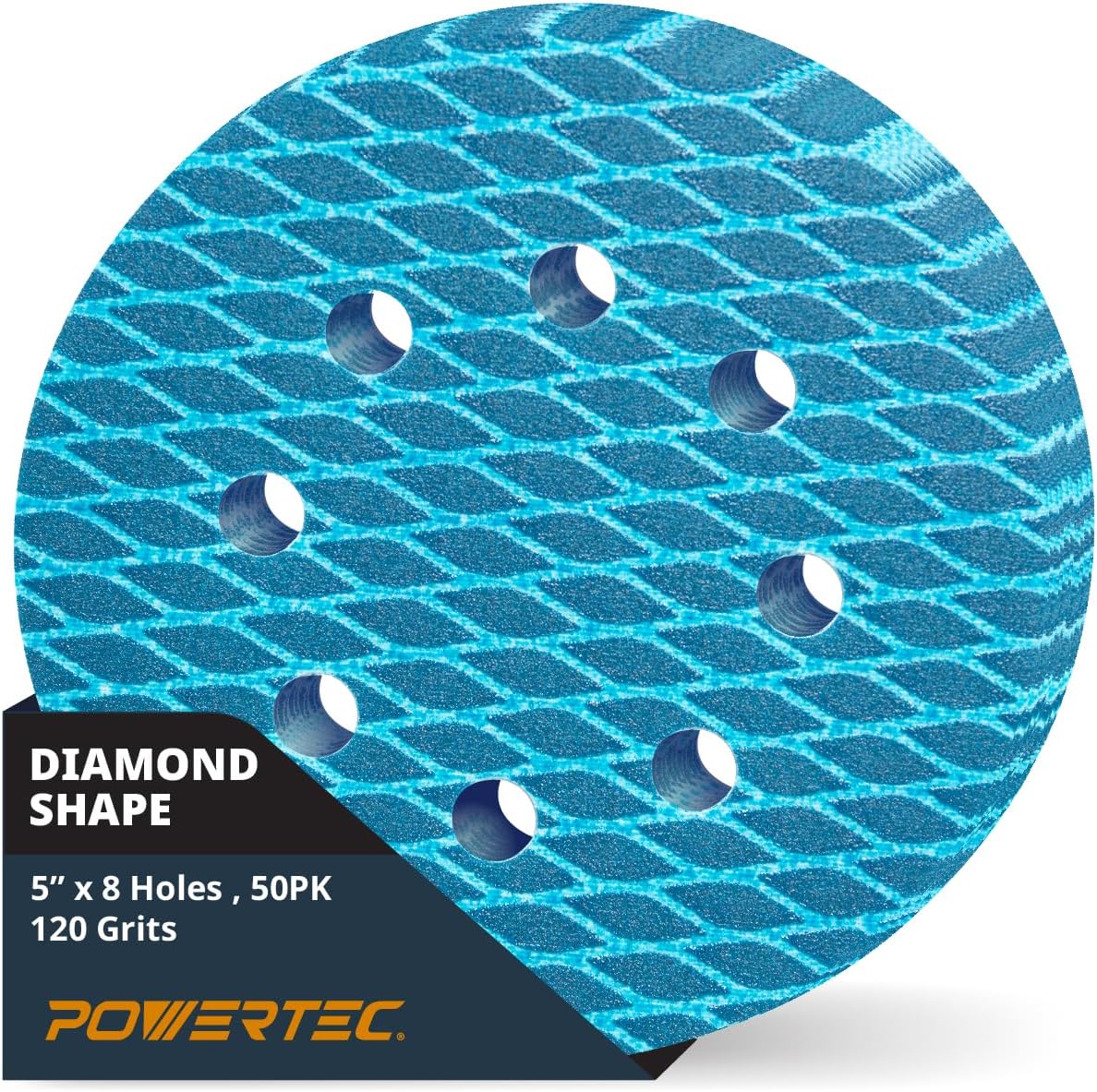 Discos lijado diamante 5pulg 120grano 50pzas