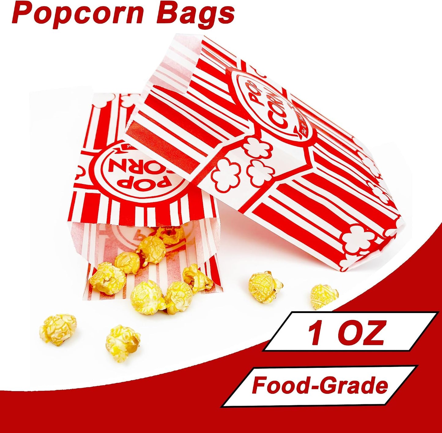 1200 bolsas papel palomitas 1oz porciones individuales