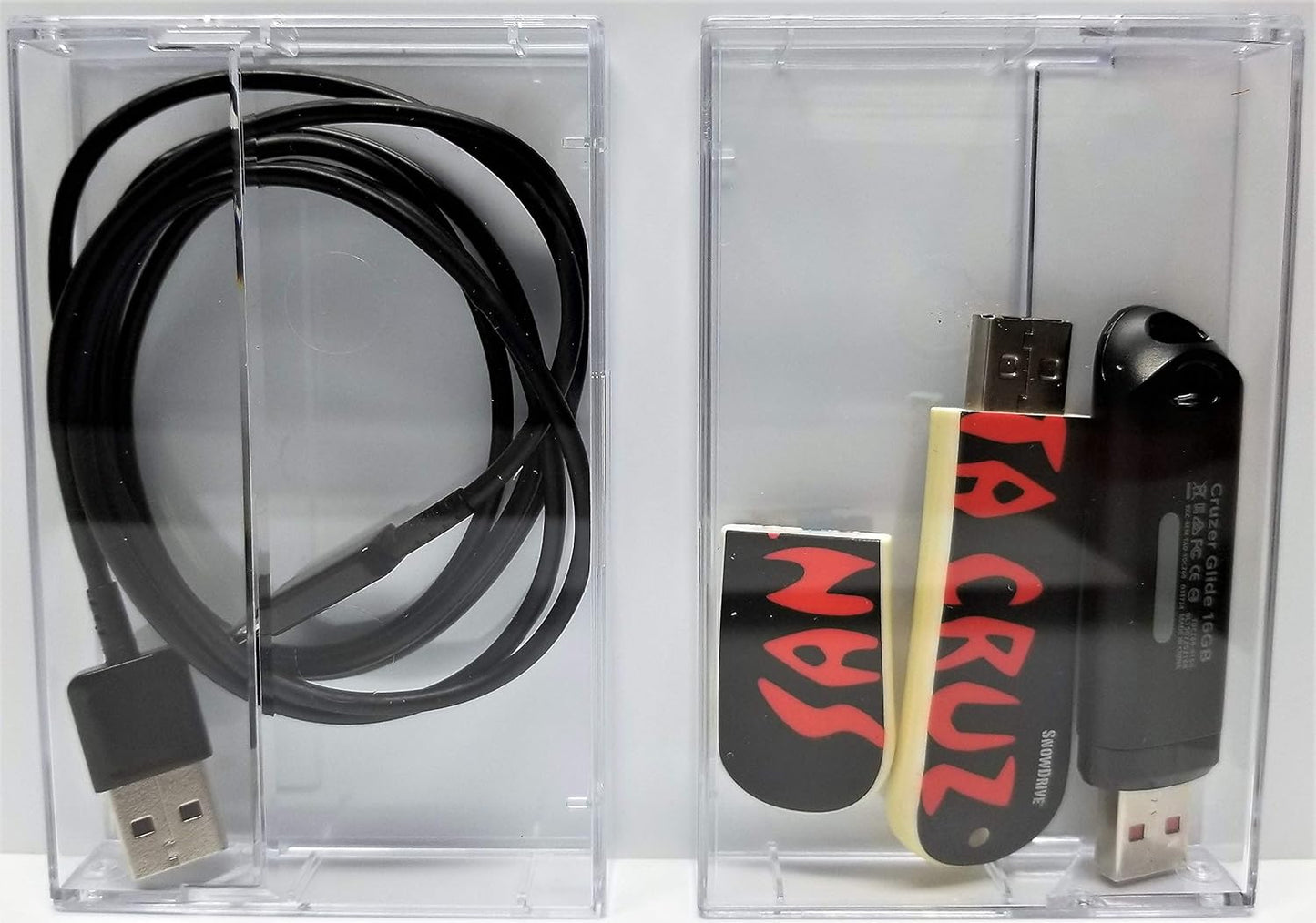 Set 5 cajas cinta casete transparente almacenamiento