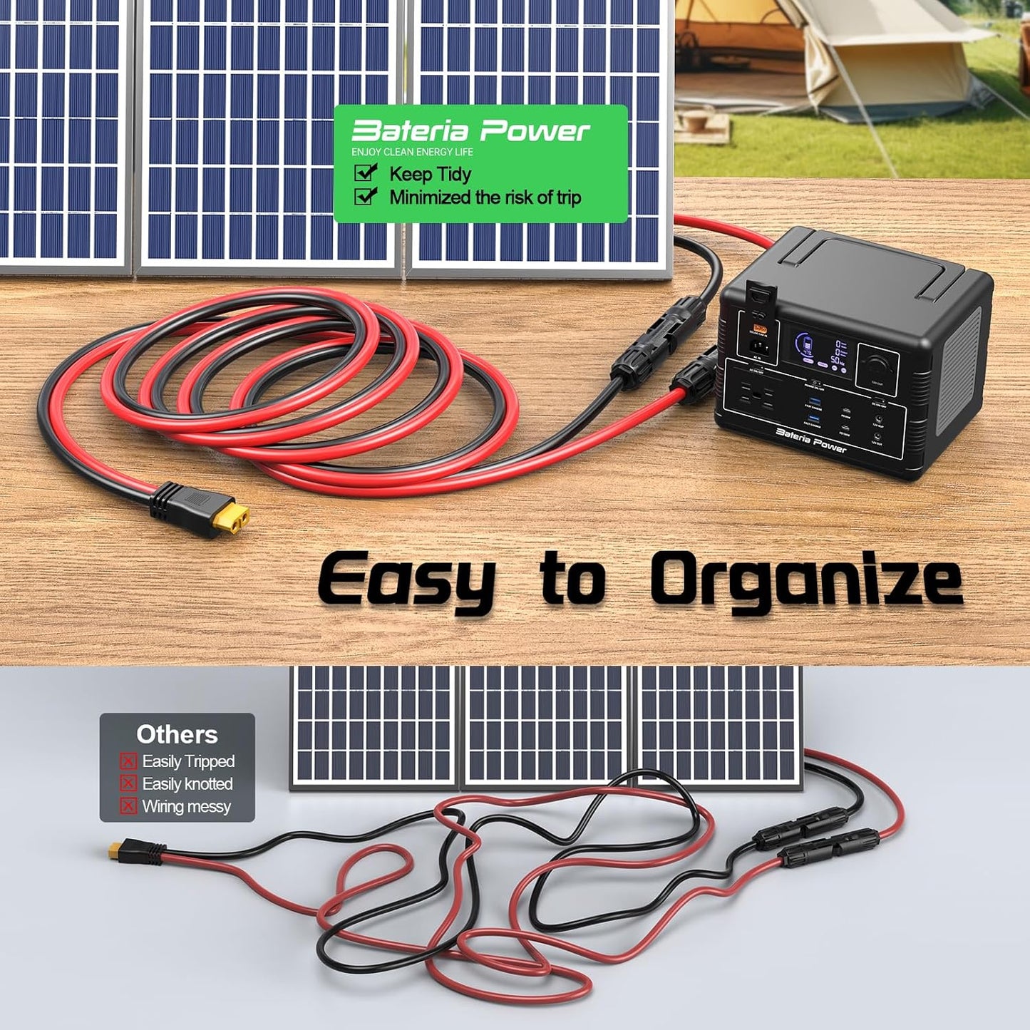 Cable XT60 adaptador solar para batería RV generador