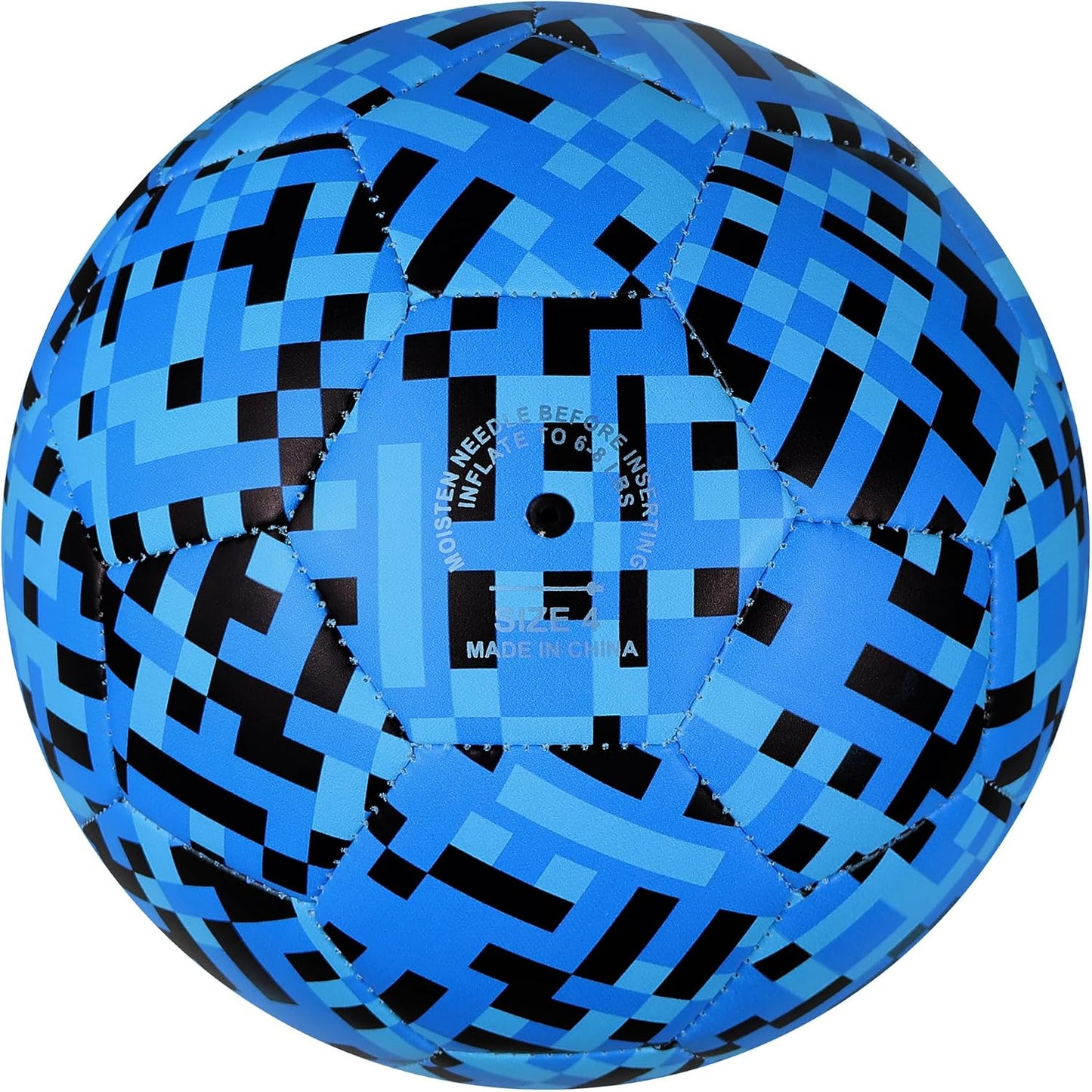 Balón fútbol tamaño 4 niños diseño rosa/azul mosaico