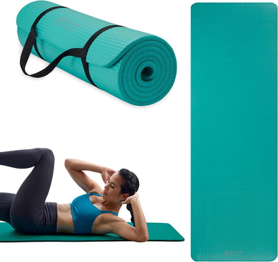 Tapete yoga grueso NBR antiderrap con correa 72x24