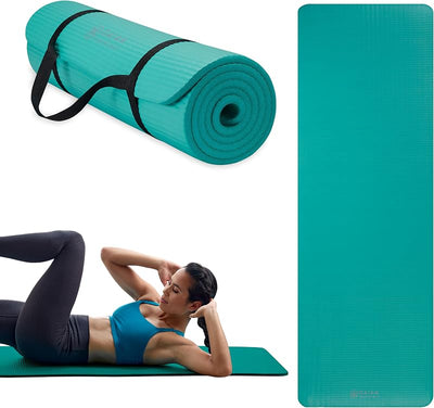Tapete yoga grueso NBR antiderrap con correa 72x24