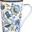 Taza café porcelana hueso floral 14oz regalo mujer madre