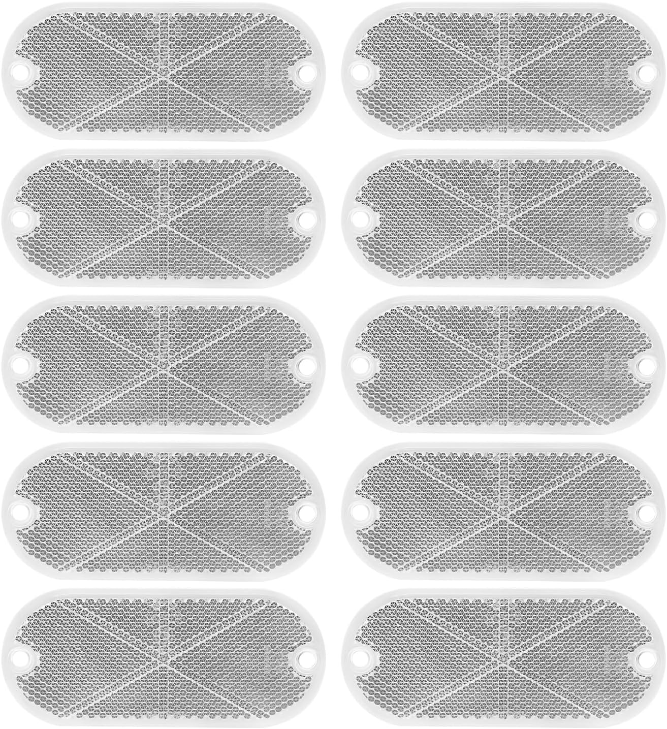 10 Reflectores Ovalados 4.45" Puertas Vehículo