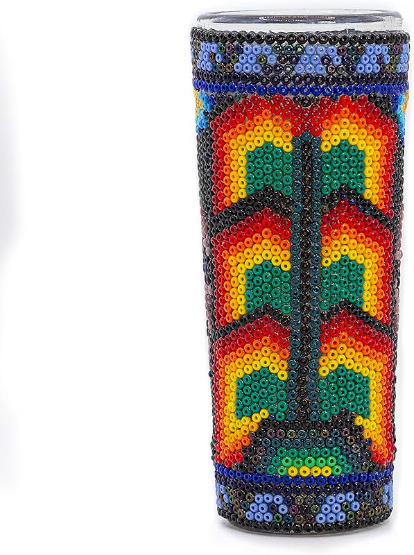 Vaso chupito con cuentas artesanal Xirarrika maíz