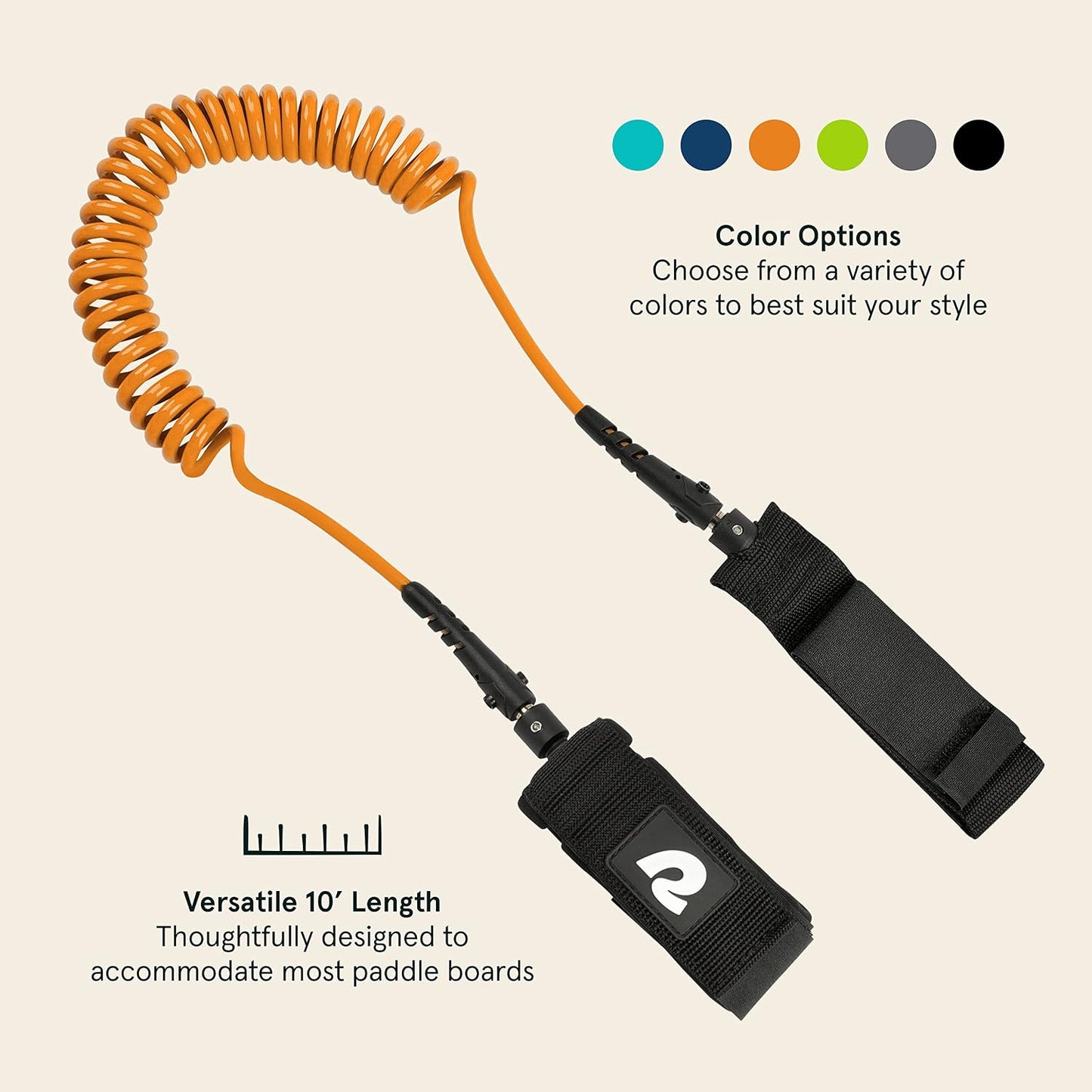 Cuerda seguridad tabla paddle 10' enrollable