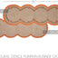 Mesa camino calabaza 12x36pulg algodón trenzado otoño