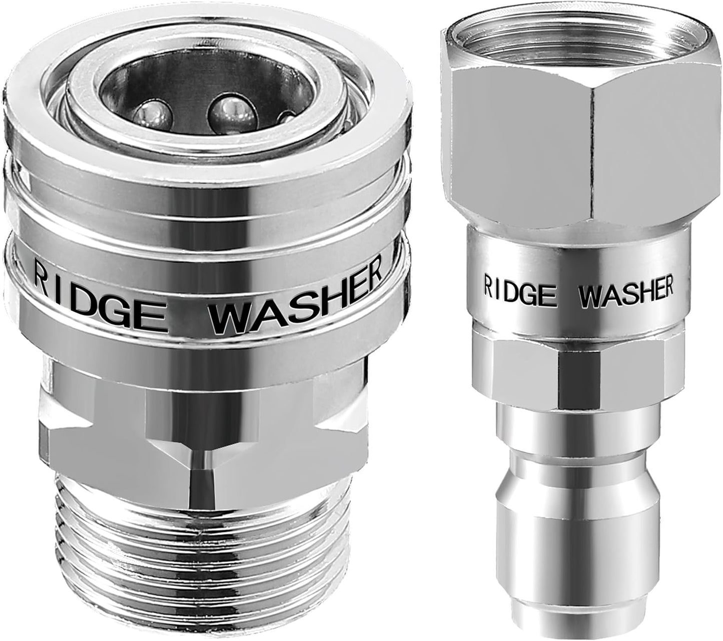 Adaptador giratorio M22 acero inox 5000 PSI pack 2