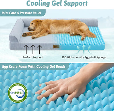 Cama ortopédica perro funda extraíble base antiderrap