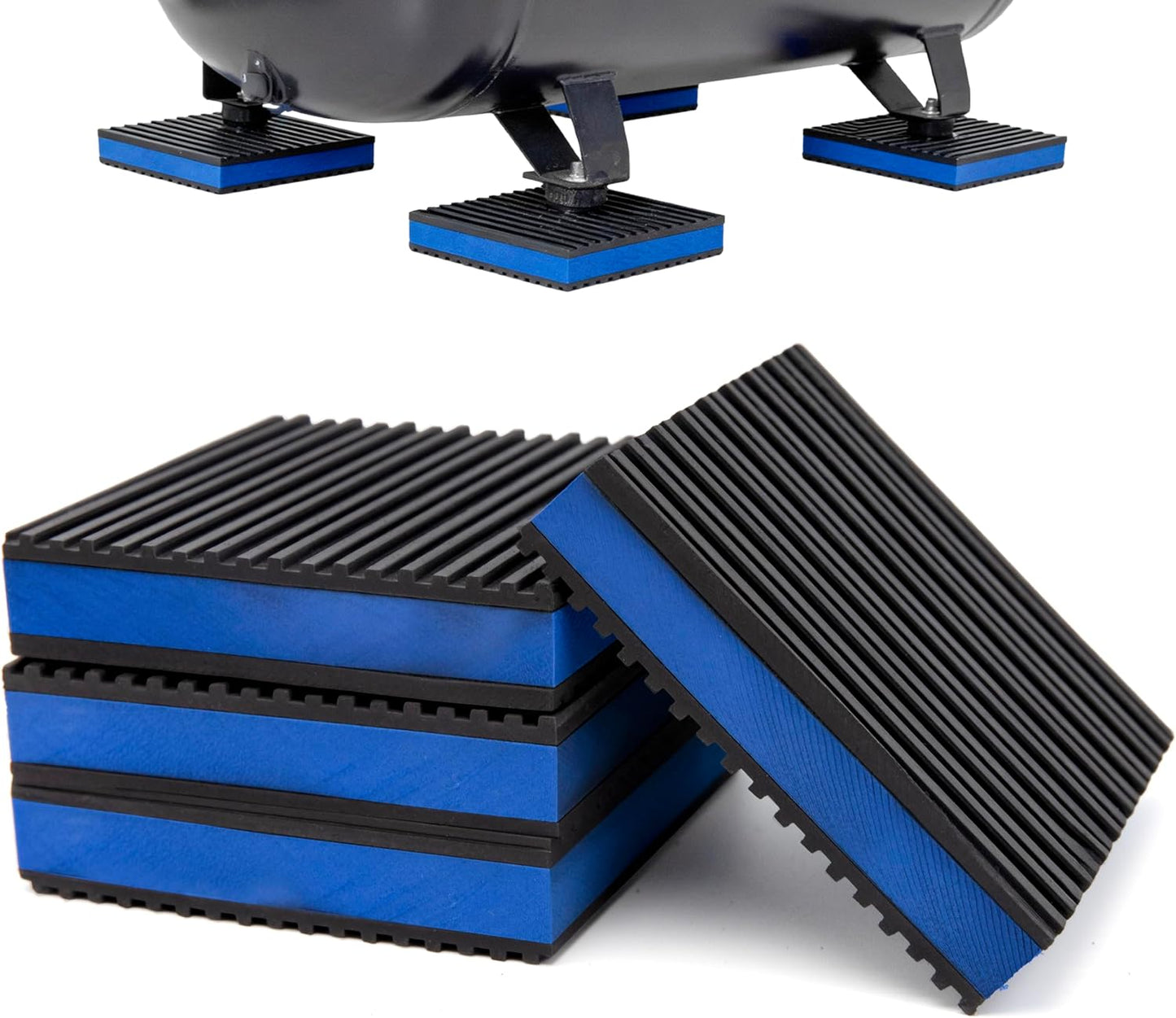 4 Almohadillas EVA antivibración 4x4x7/8pulg compresor aire