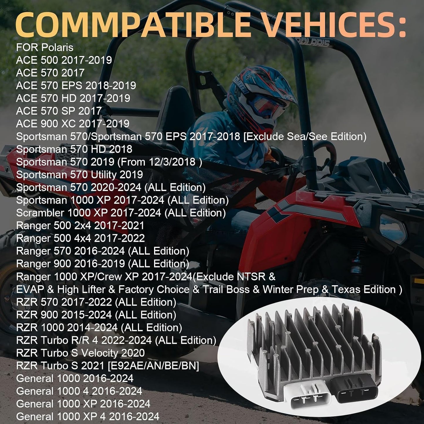 Regulador voltaje Polaris Sportsman Ranger RZR ACETurbo