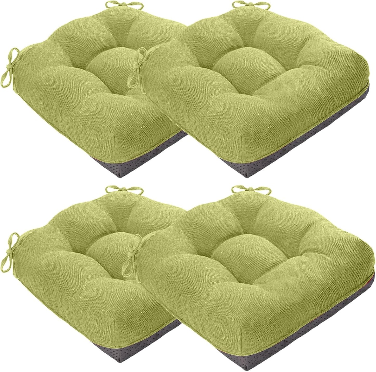 4 Cojines silla espuma viscoelástica antideslizantes