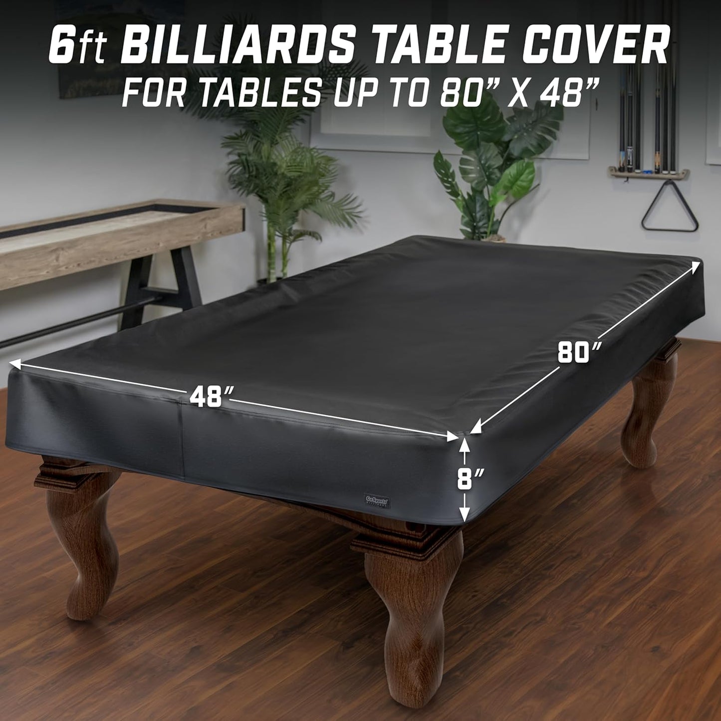 Funda mesa billar cuero sintético 6ft impermeable resistente