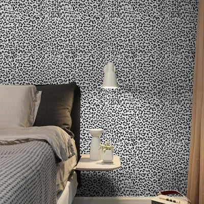 Papel tapiz estampado leopardo autoadhesivo
