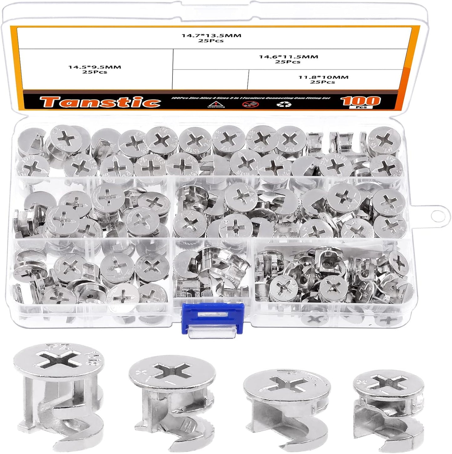 100 Pzas Accesorios Bloqueo Leva Muebles Cajones