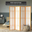 Pantalla Shoji 6ft color miel 4 paneles
