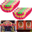 8 Banderines Serape 3x1.5ft para Fiesta Cinco de Mayo