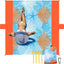 Manta playa impermeable extra grande para 1-8 adultos