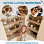 Forro EVA estantes 24x20ft cocina oficina transparente