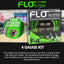 Kit cable flo series 4 awg 18pulg alimentación 3pulg tierra