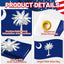 Bandera Carolina del Sur 3x5ft tela Oxford 210D resistente