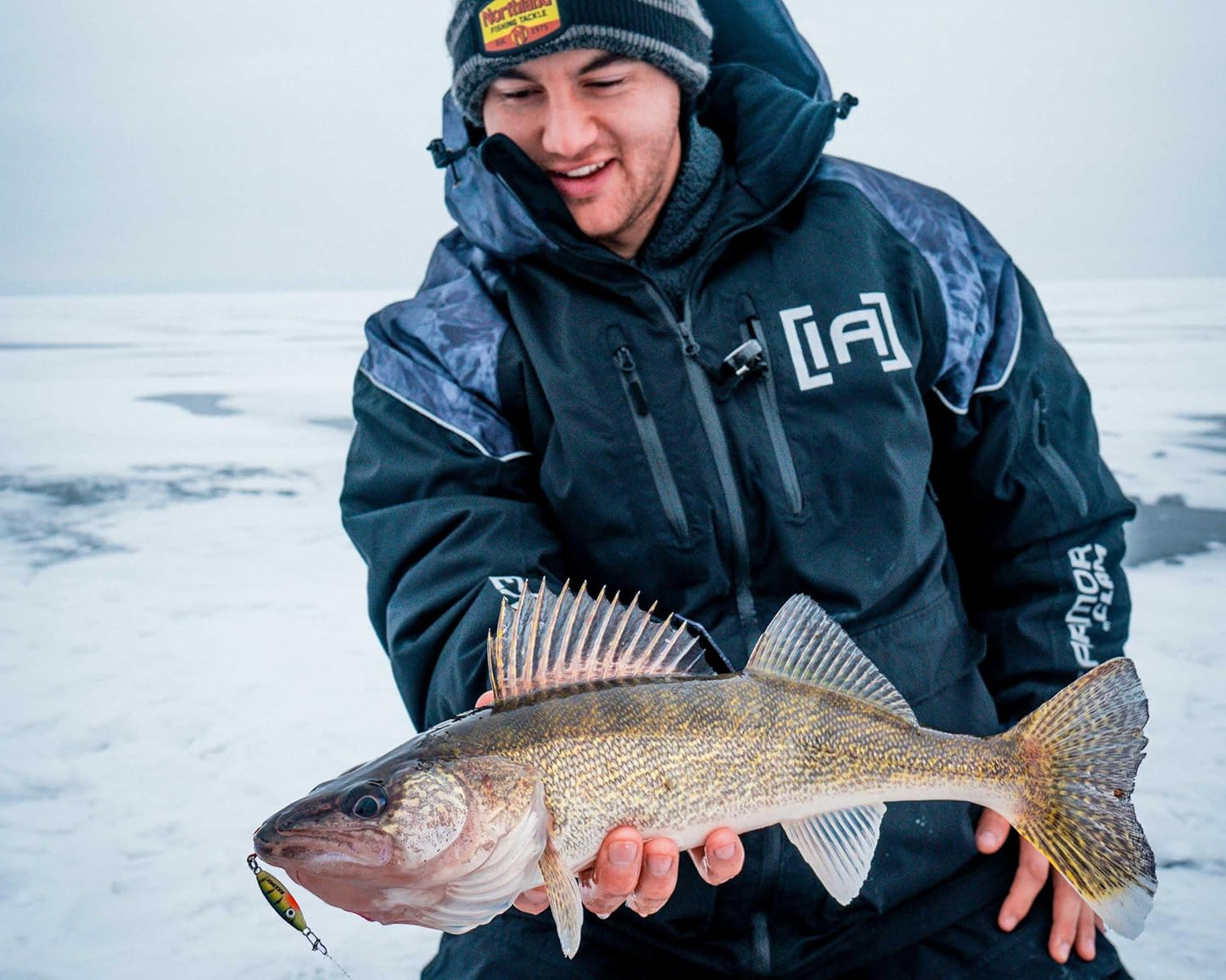 Cuchara sonajero pesca hielo varios tamaños colores