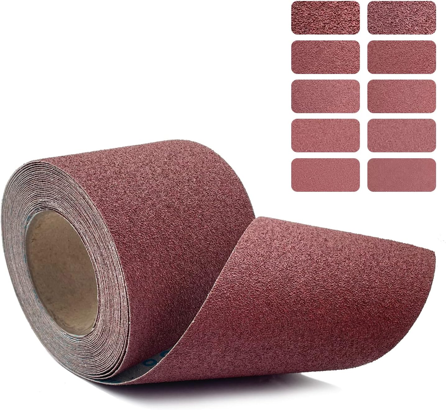 Rollo papel lija grano 60 4.5pulg x 32.8ft para madera metal