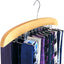 Estante colgador madera 24 ganchos plegables para corbatas
