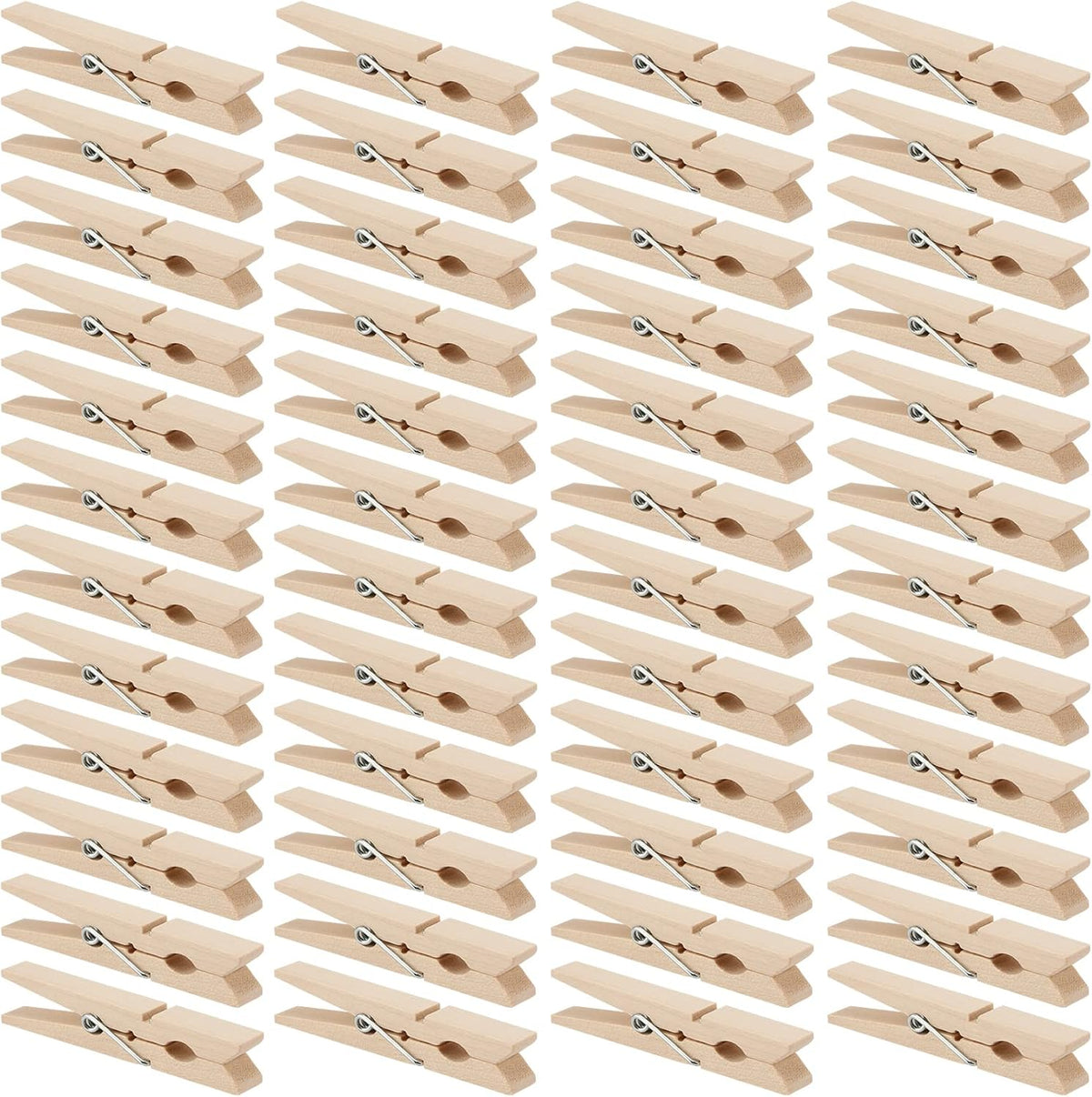 150 Pinzas Madera 2.8pulg para Ropa Fotos Manualidades