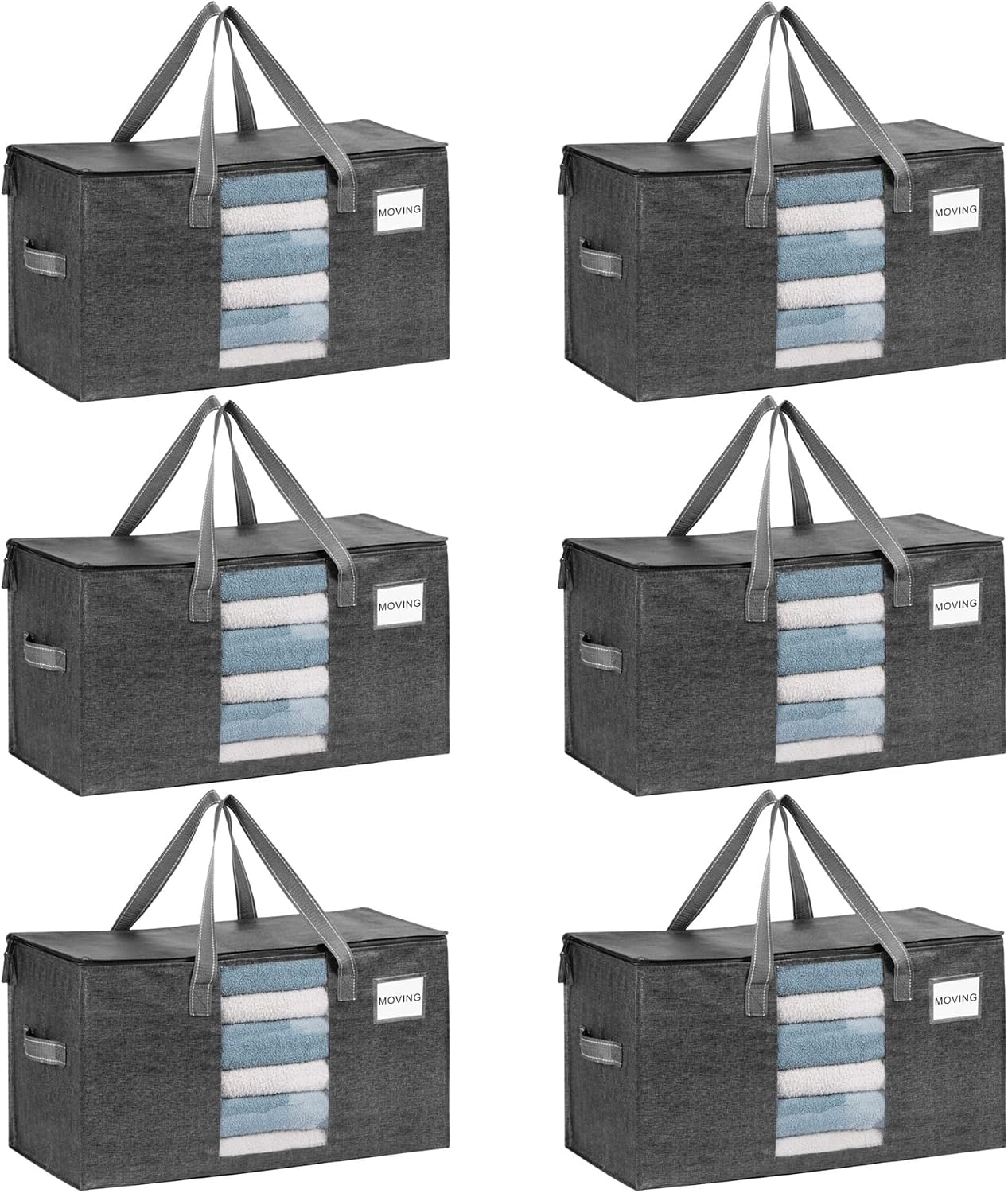 6 Pzas Bolsas Almacenamiento Edredones Closet Cajas Mudanza
