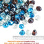 Diamantes vidrio fuego 10lb 1/2pulg azul caribeño brillo ambar