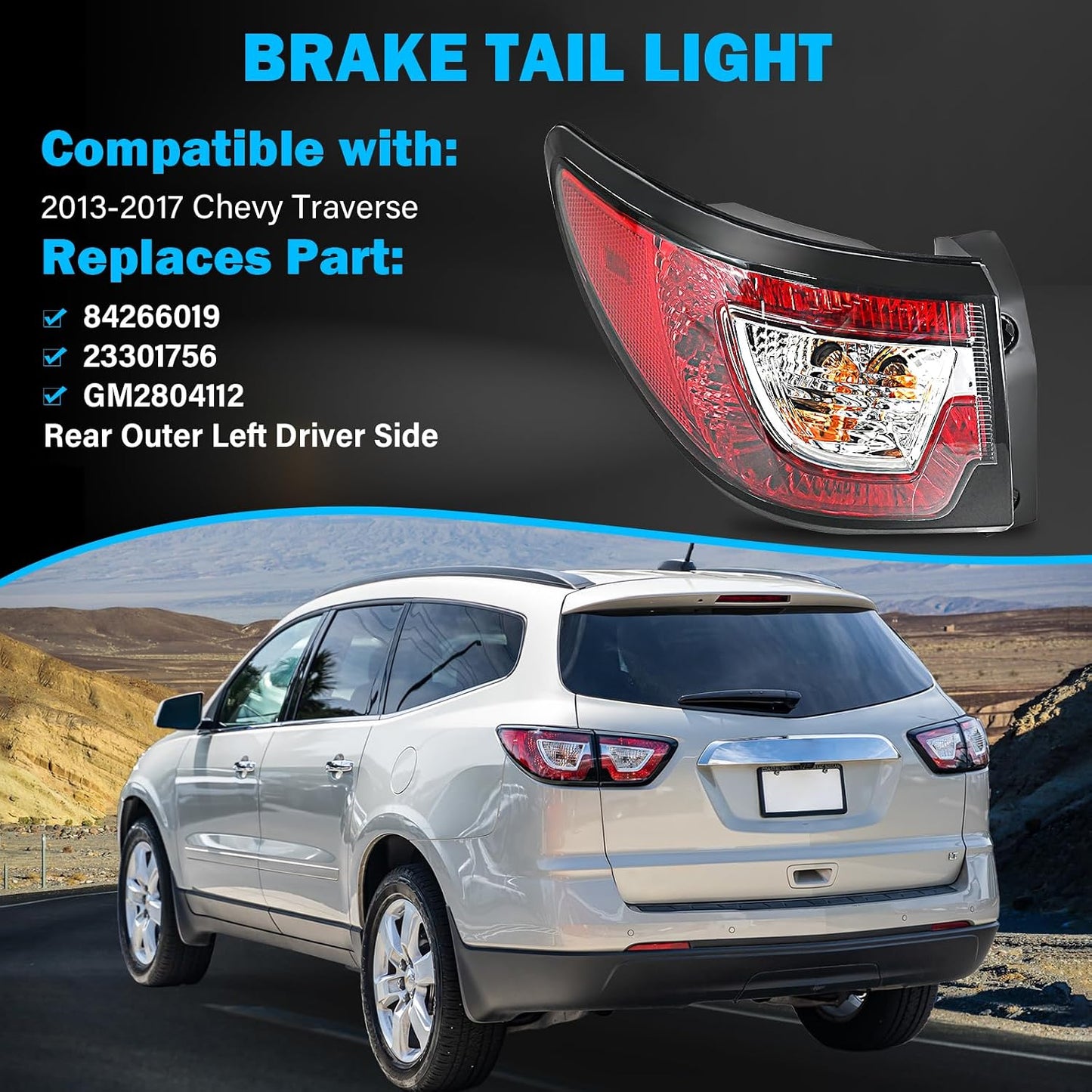 Set luces traseras Chevy Traverse lado izq