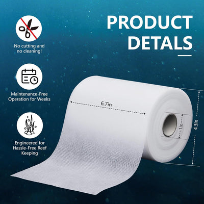 Rollo forro polar acuario 115ft x 6.78pulg filtración premium