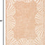 Alfombra lavable exterior 5'3x7'6 natural y beige