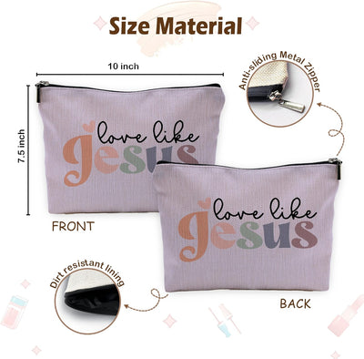 Bolsa maquillaje cristiana regalo mujer púrpura