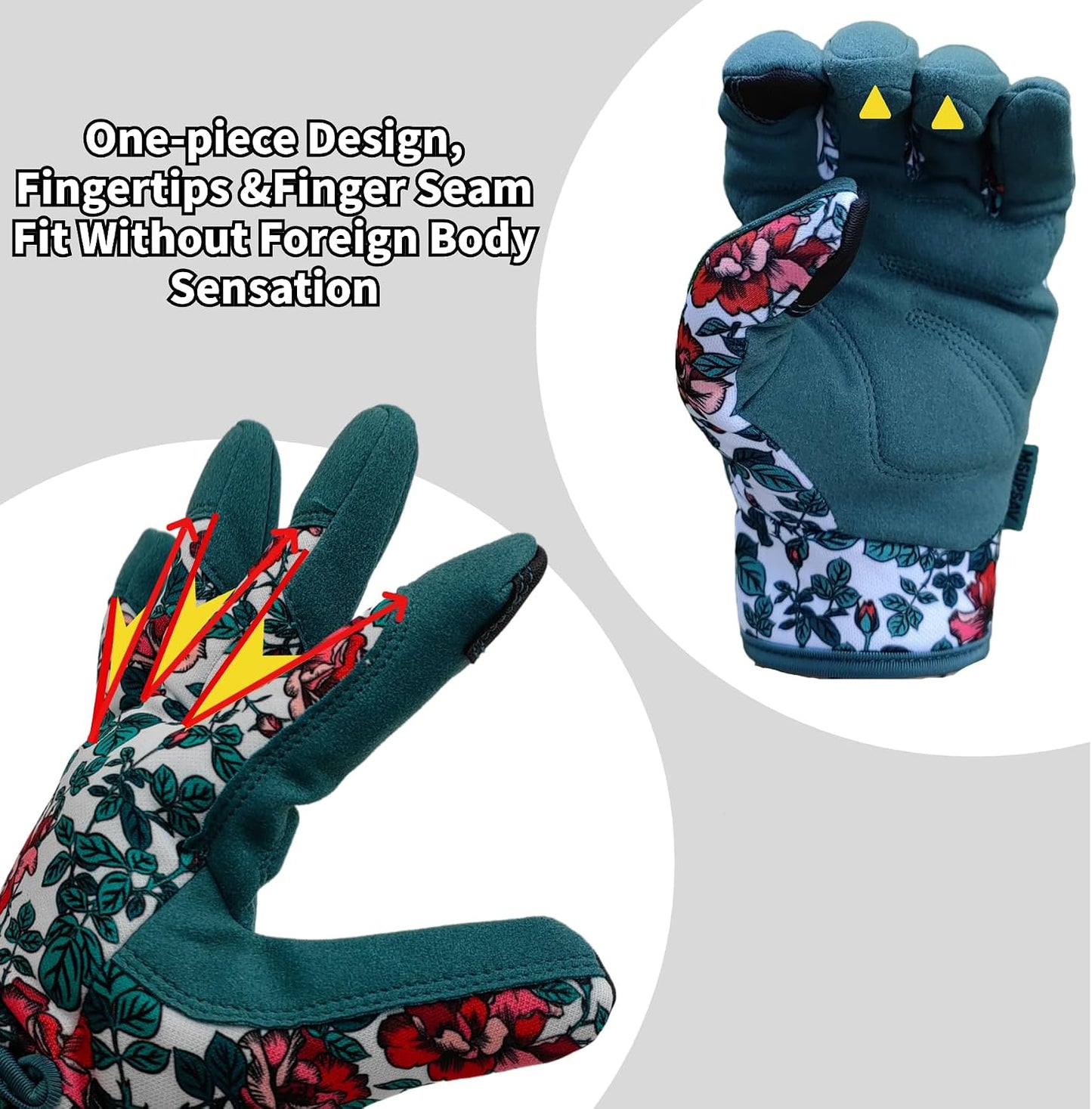 Guantes jardinería antiespinas resistente pinchazos mujer cuero
