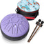 Tambor Handpan 11 Notas 6pulg Instrumento Percusión Morado
