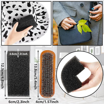 Kit limpieza madera sombrero fieltro cepillo pelo caballo
